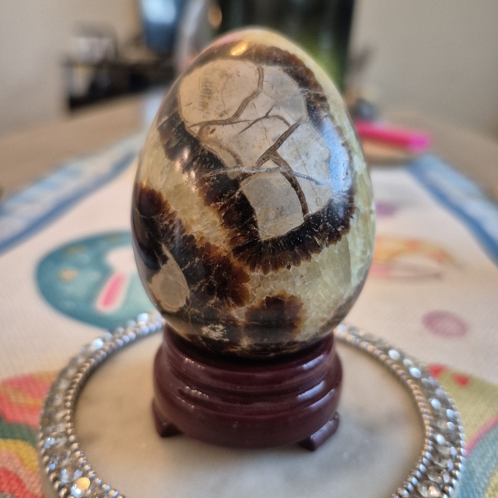 Natural Septarian Dragon Stone Polished Crystal Egg New #2